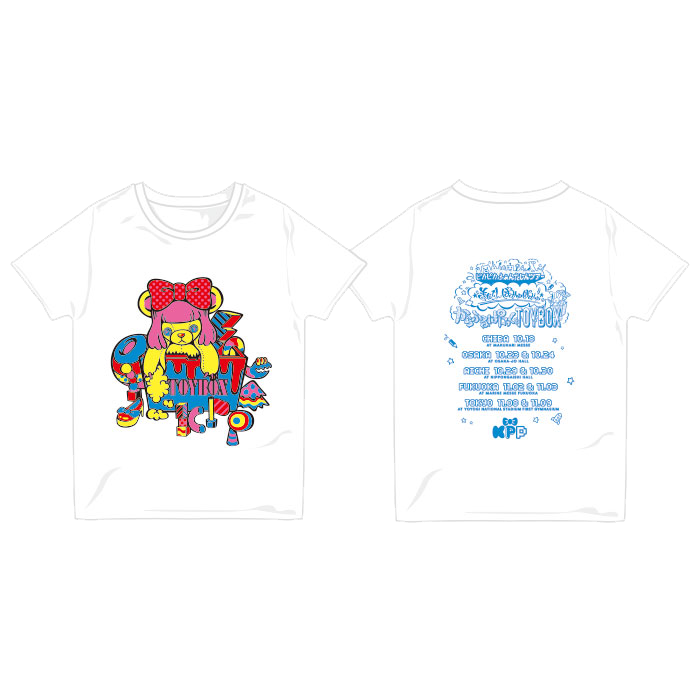 【からふるぱにっくTOY BOX】CPTB-002<br>TOY BOX T-Shirts WHITE（XS、S、M、L）