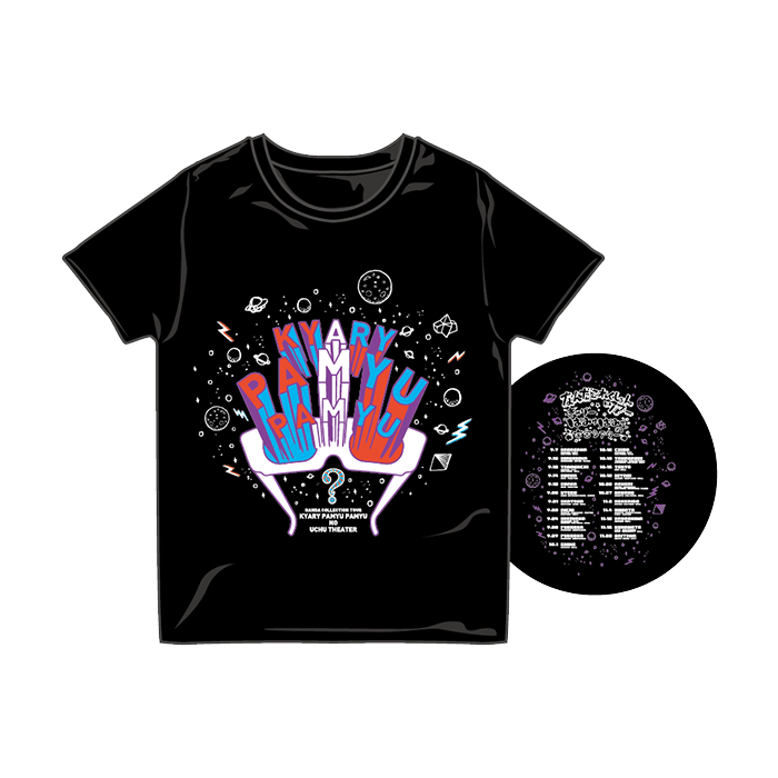 【Nanda Collection Tour】NCT-002<br>Uchu Theater T-shirt Black（XS、S、M、L）