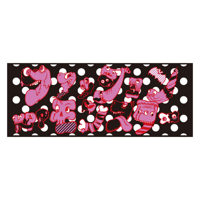 【Monster MERCHANDISE】FM-004<br>Fluffy Monster Towel （34×85cm）
