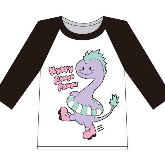 【DINO Series】KD-003<br>Raglan Sleeve T-shirt （XS , S , M , L）