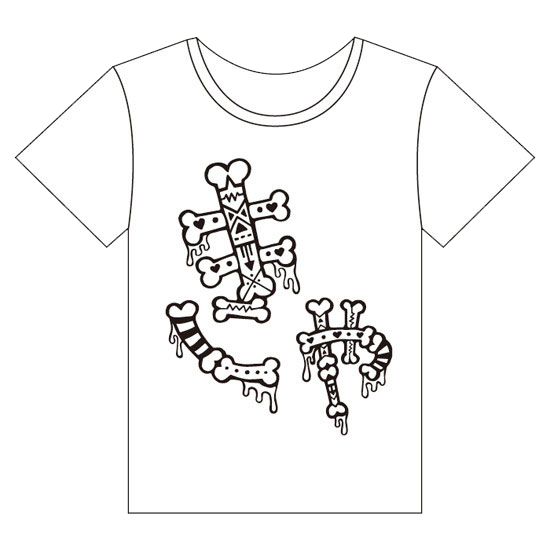 【Monochrome design】KM-002<br>Tシャツ「きゃ」（S , M , L）