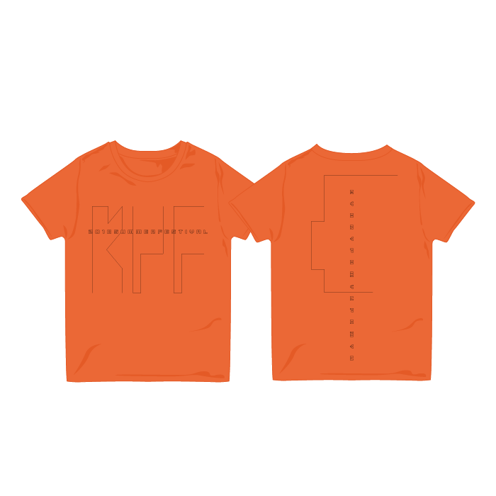 【FES GOODS】18fes-002<br>Tシャツ オレンジ（S、M、L、XL）