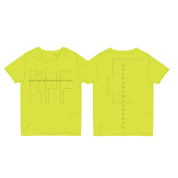 【FES GOODS】18fes-001<br>Tシャツ イエロー（S、M、L、XL）